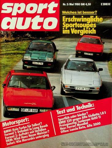 Deckblatt Sport Auto (05/1980)